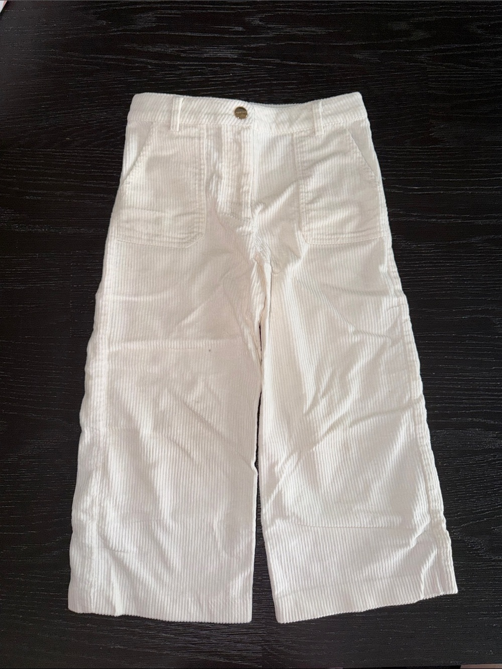 Jacadi Cream Corduroy Wide-Leg Men's Pants